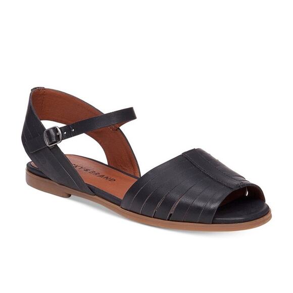 Lucky Brand Black Leather Sandals - Picture 6 of 6